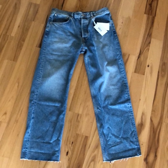 NEW Anine Bing Jackie Blue Jeans - Picture 6 of 8